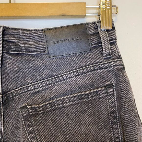 EVERLANE Curvy Hourglass Way-High Straight Leg Jeans Washed Black Gray 26 Long - Picture 12 of 14